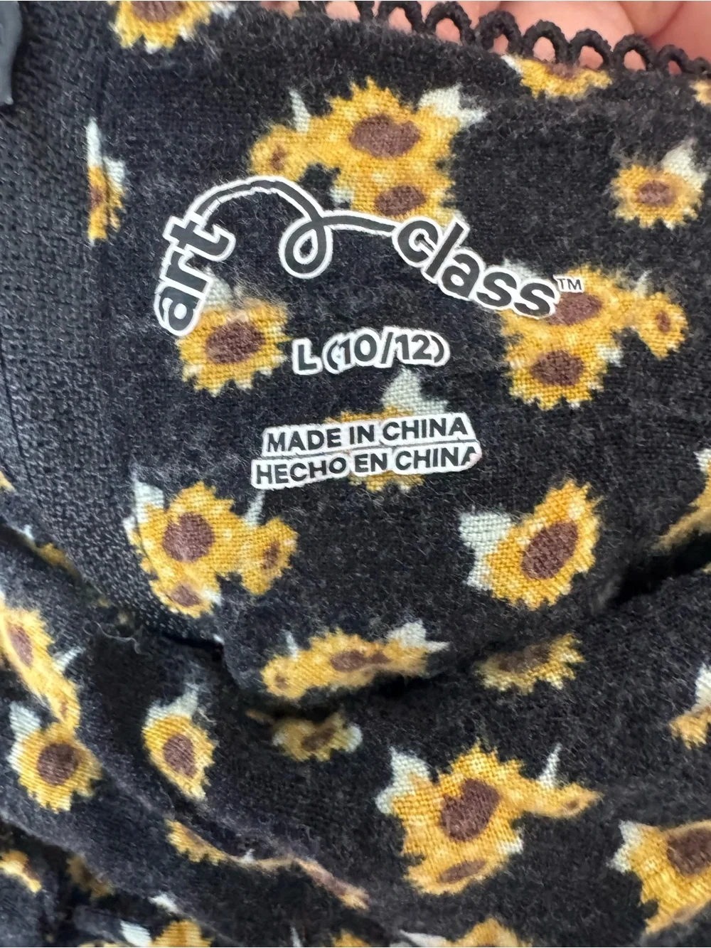 art class Girls Floral Tank Dresses in Black & Blue